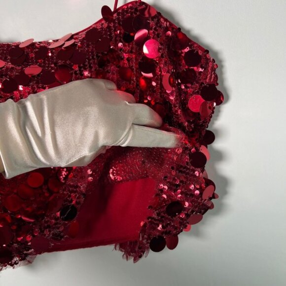 NWT THIRTY / THIRTY Bubble Sequined Sleeveless Spaghetti Blouse Size M - Picture 10 of 15